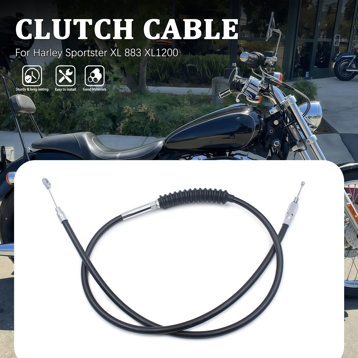

Motorcycle Parts Throttle Cable Wire Brake Clutch Cable Wire Line For Sportste XL883 XL1200 2002 2003 2004 2005 2006 2007-2014