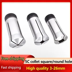 5C collet chuck  square collet thread  knife grinding machine 5C round hole square hole clamping tools