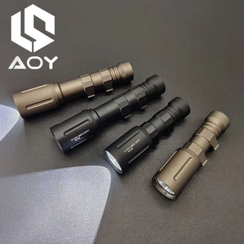 Sotac Tactical Metal OKW 18650 18350 LED Spotlight Airsoft Hunting Weapon Scout Light  V2 Flashlight Fit 20mm Rail