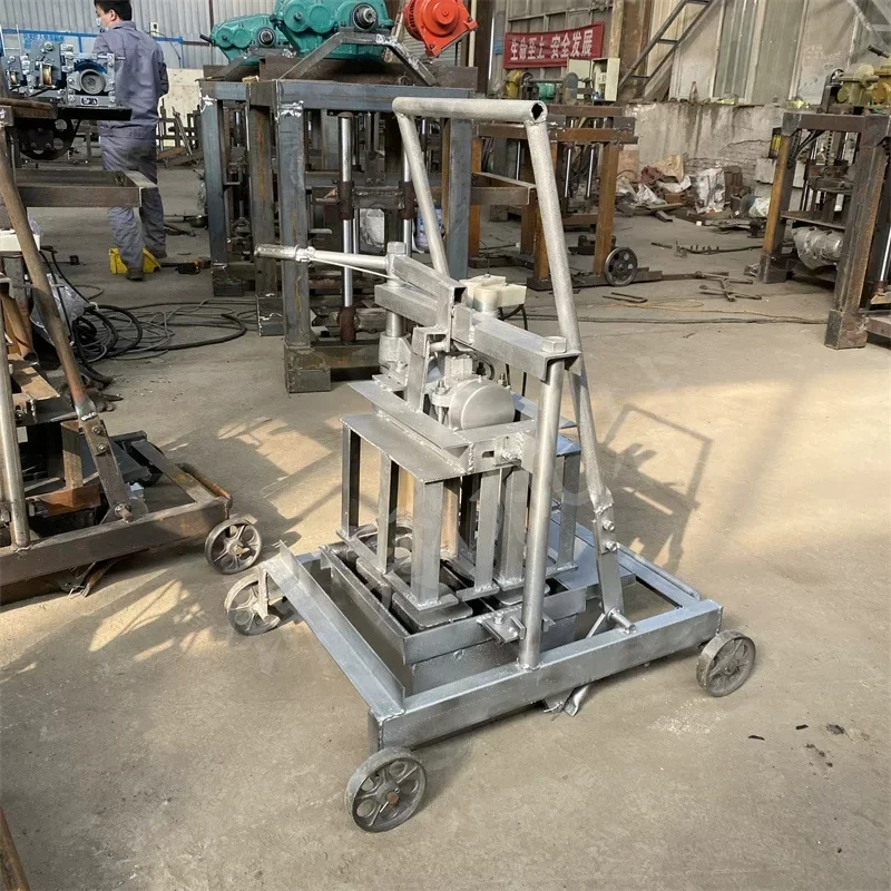 Mobile Small-Scale Brick-Making Machine Unfired Cement Brick Molding Machine New-Generation Block-Making Equipment A(Customized)