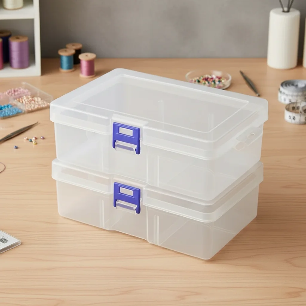 

Прозрачный пластиковый ящик для хранения аксессуаров для волос для ювелирных изделий, косметическая шкатулка для ювелирных изделий, органайзер для хранения