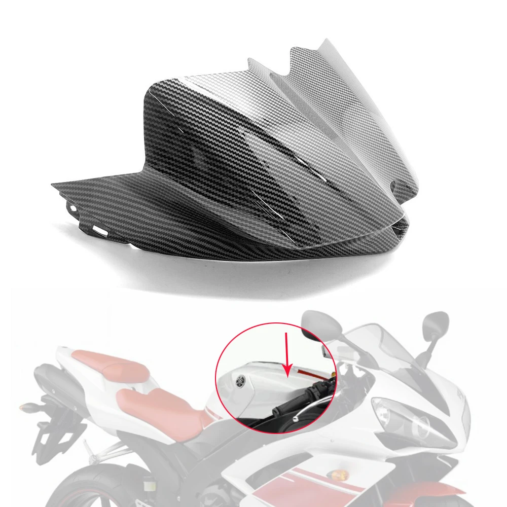 

Motorcycle Gas Tank Front Cover Carbon Fiber Fairing Air Box Cover Protection Cap Cowl Kit For YAMAHA YZF R1 YZFR1 2007 2008