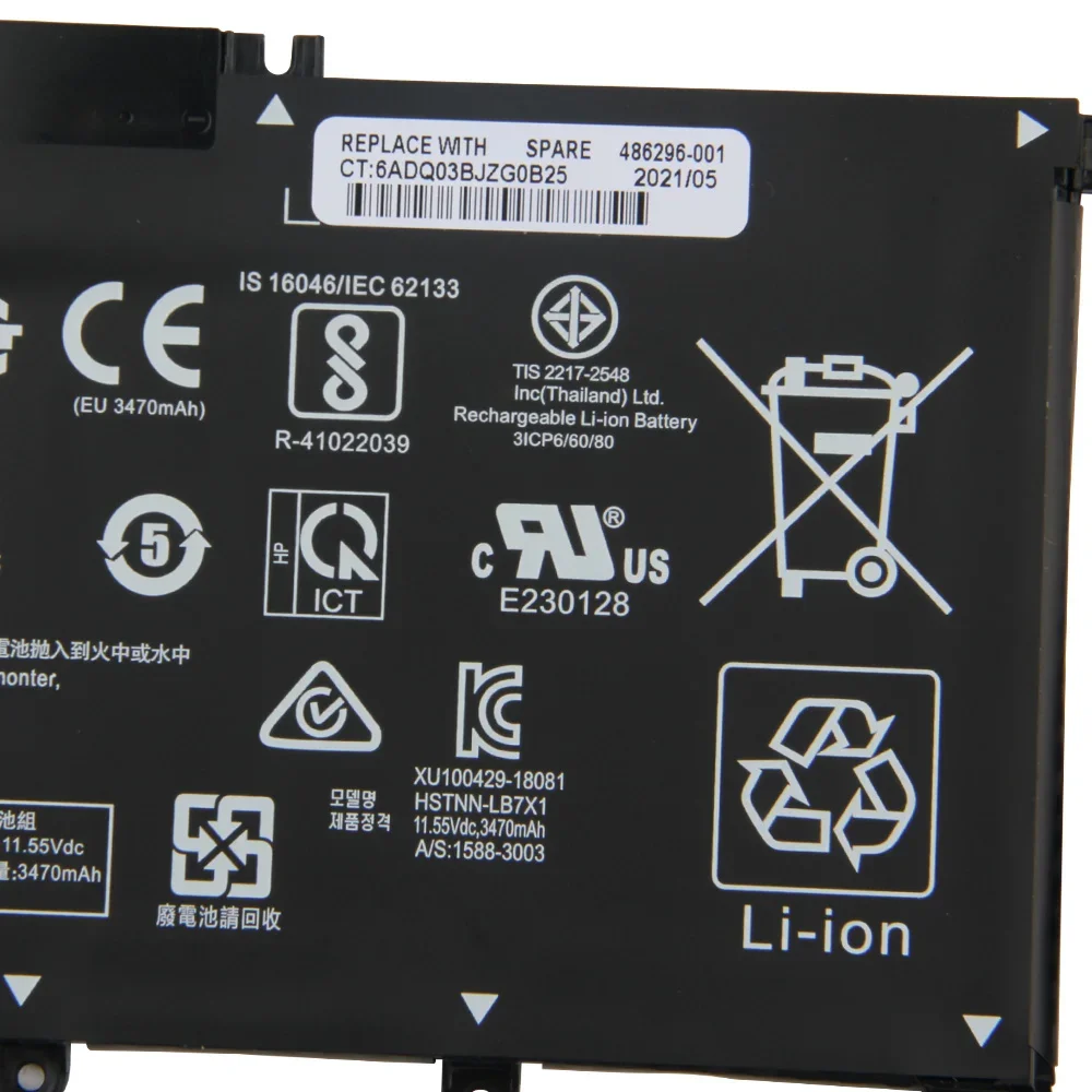 Original Replacement Battery HT03XL For HP L11119-855 L11421-1C1 L11421-2C2 L11 Pavilion 15-CW1000AU TPN-Q209 HSTNN-LB8M