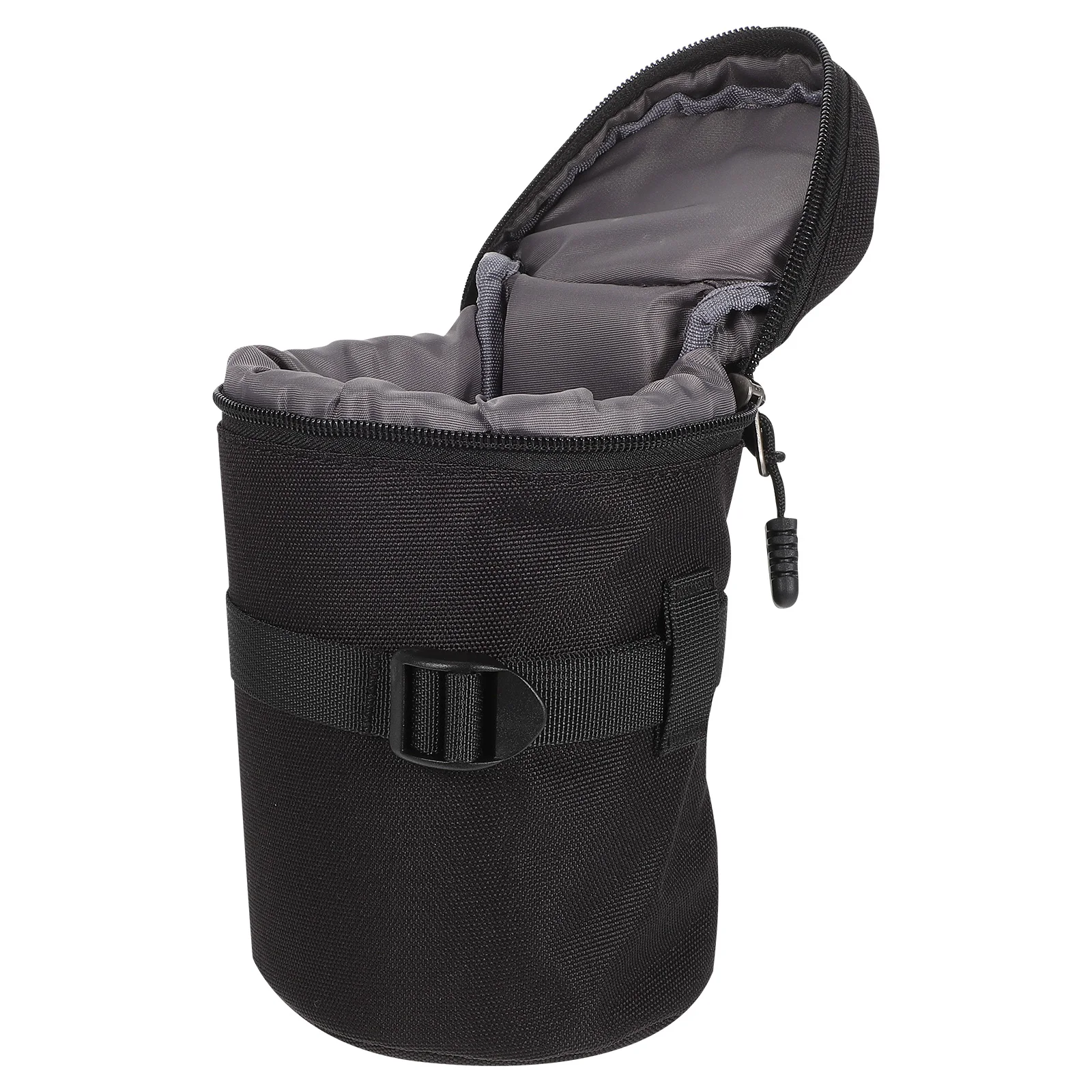 

Camera Lens Pouch Premium Pu Material Lightweight Compact Shockproof Waterproof For Dslr Lenses Portable Storage Bag
