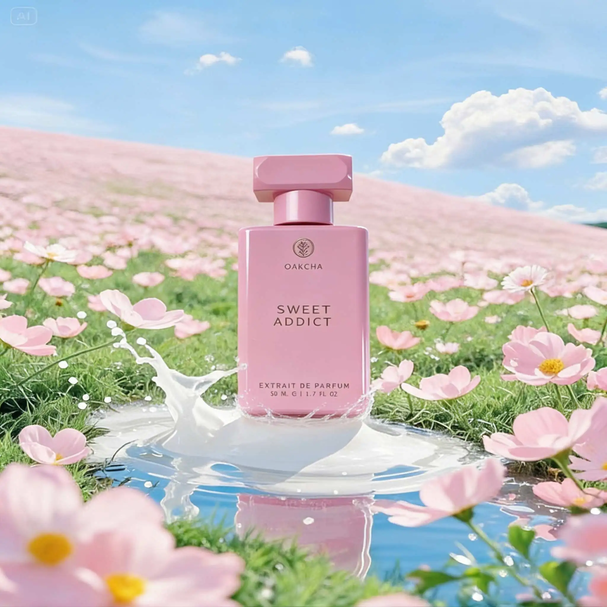 

Sweet Addict perfume, powder mixed bottle body, fresh citrus opening, fragrant rose jasmine interwoven with the dense sweetness of cotton jelly, lasting fragrance, suitable for dating and commuting