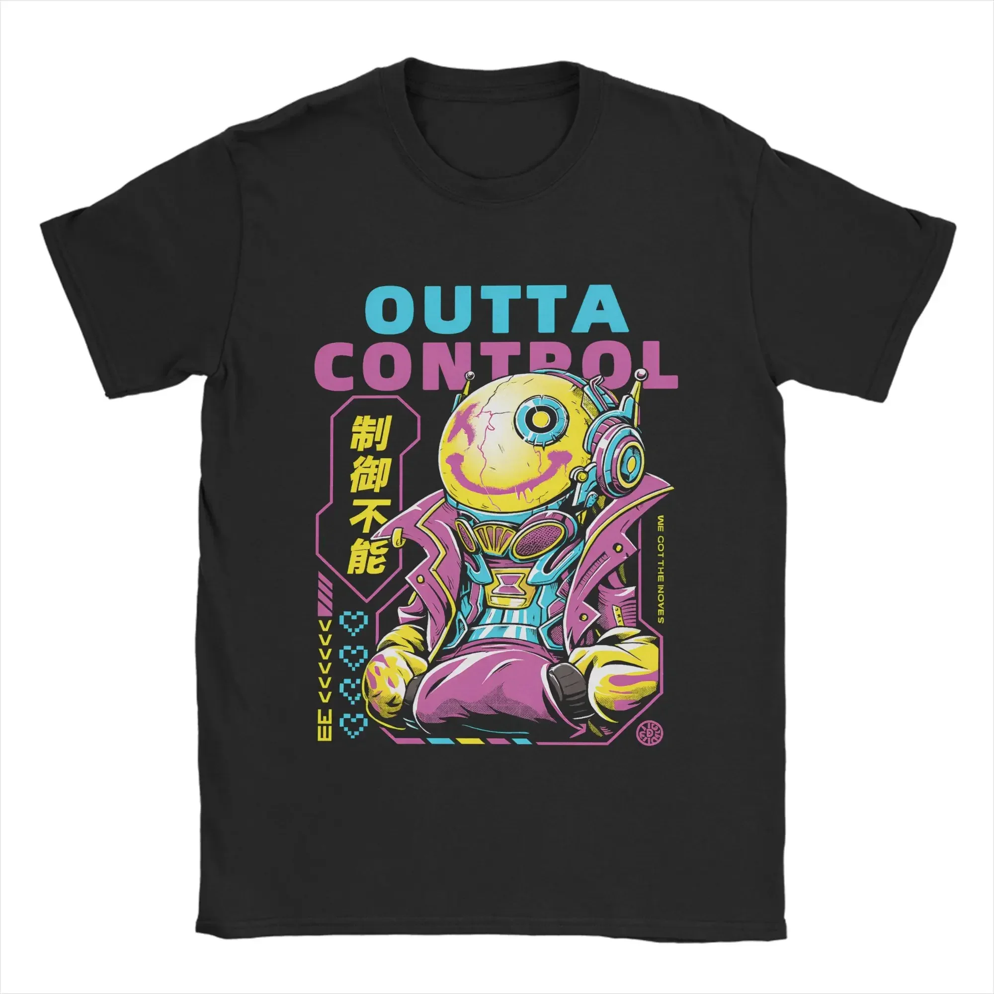 Customization Electric Callboy Outta Control T Shirt For Men Pure Cotton Amazing T-Shirts O Neck Tees Short Sleeve Clothes Gift