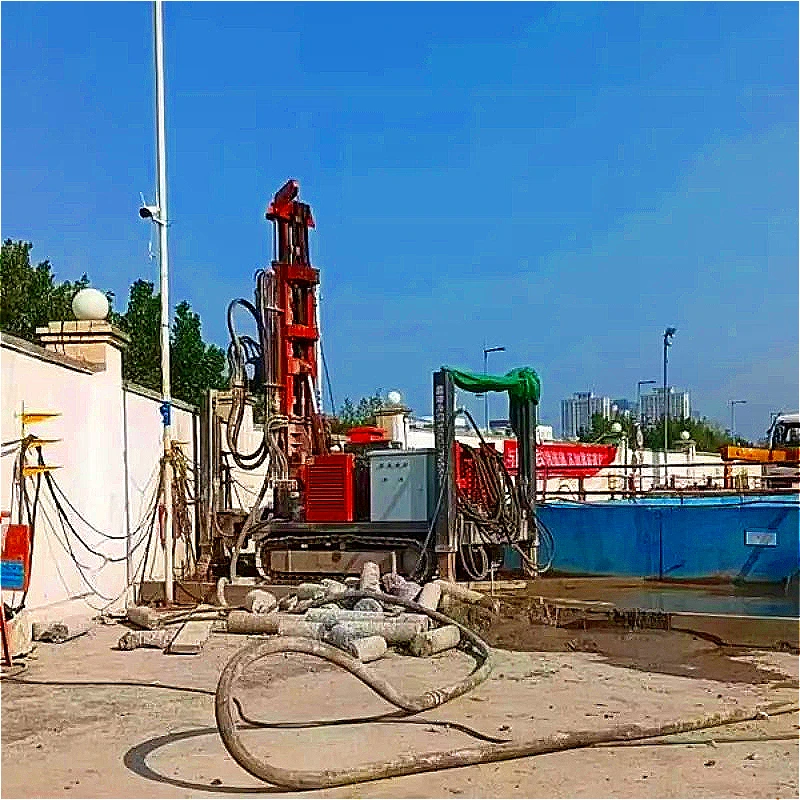 Water Well Drilling Rigs Pump & Motor High Efficiency Drill Rig Max 300m Depth Industrial Water Supply Projects Drilling Rig