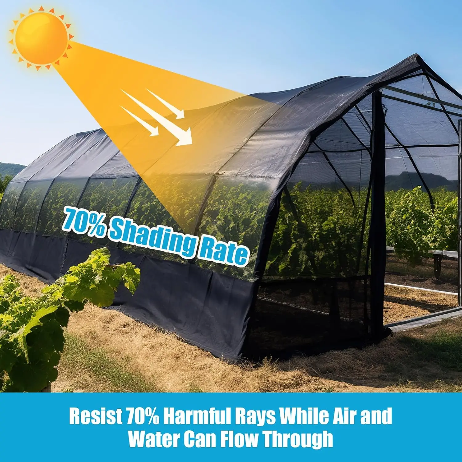 70% Shade Cloth Roll, 5'10