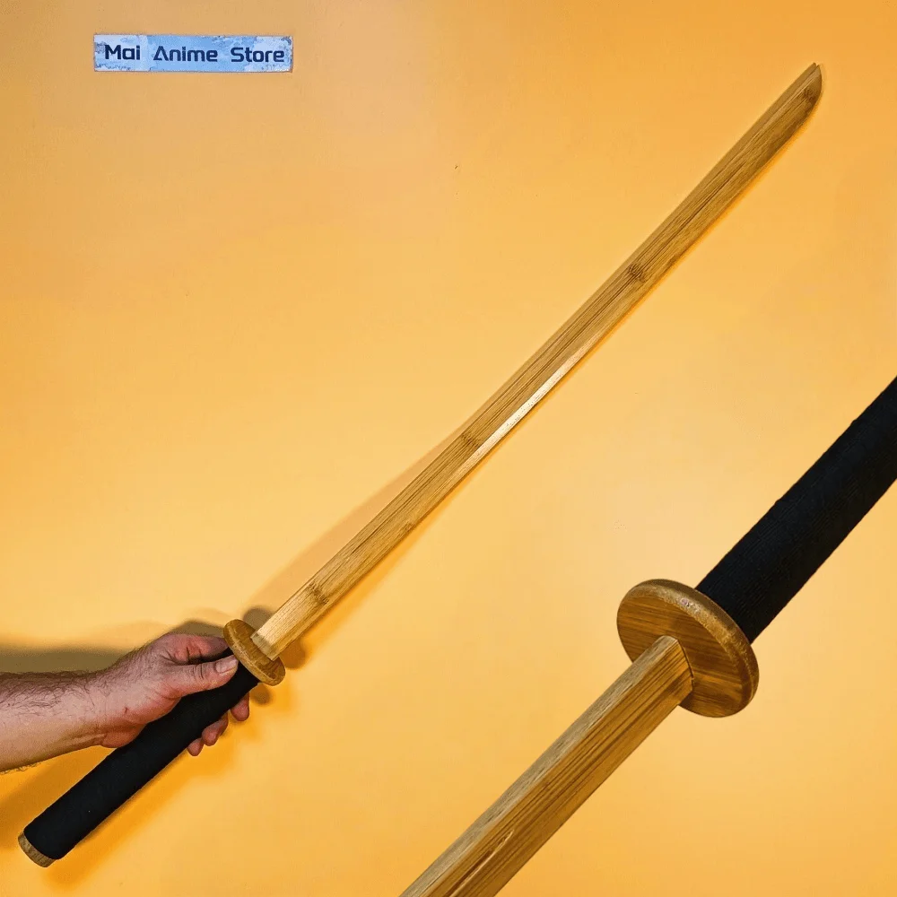 40 pulgadas Laido japonés Katana Kendo espada de madera cuchillo Ninja Anime Cosplay Prop Real Katana Original samurái Unsharp juguete para regalo