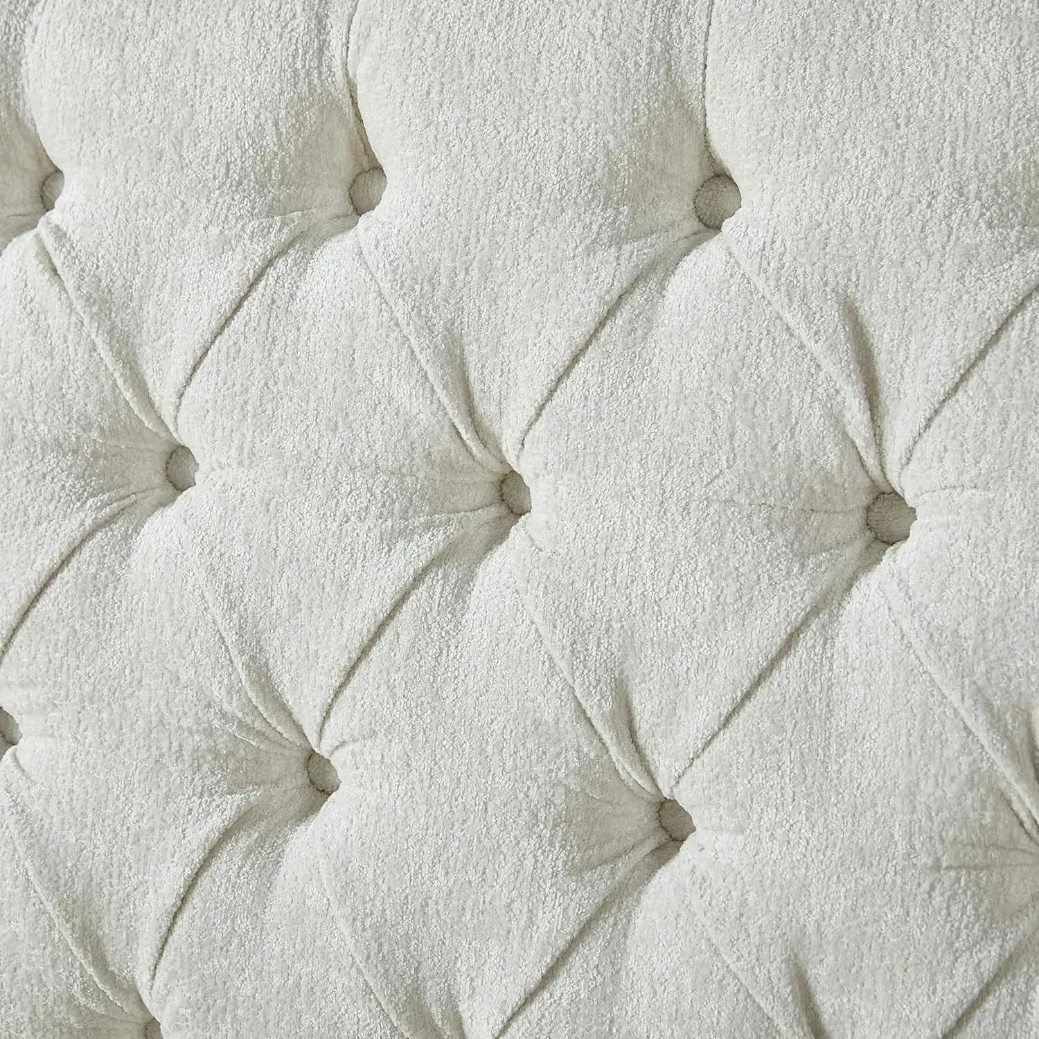Queen Size Platform Bed Frame, Chenille Upholstered Sleigh Bed with Scroll Wingback Headboard & Footboard/Button Tufted/No Box S image 4