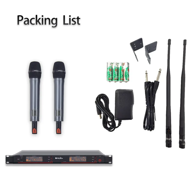 Strong Stability Professional Uhf Dynamic Handheld Wireless Microphone Suitable for multi-functional meeting rooms and offices