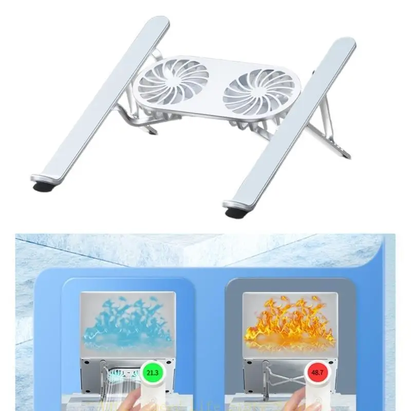 

02DA Aluminum Laptop Cooling Stand for Gamers Professional Effective Heat Dissipation