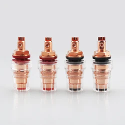 High Quality Audiocrast 99.9998% Purity Copper Binding Posts Speaker Connectors Pure Copper Binding Post Speaker Panel