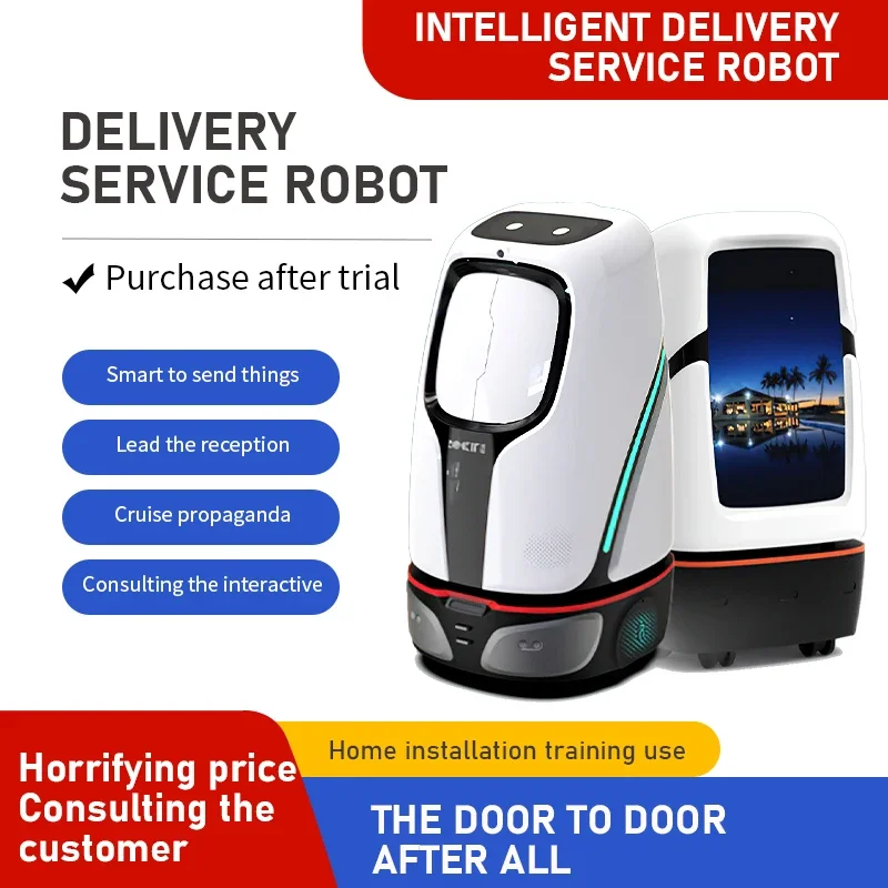 Ruitan-Autonomous Delivery Service Robot para Hotel, Intelligent Distribution Robot, Welcome Delivery