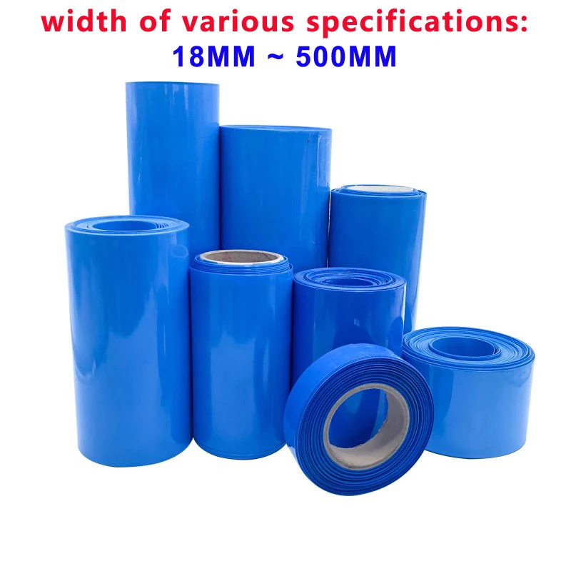 1KG Lithium battery packaging insulation film 18650 21700 14500 Battery pack cover Packaging PVC shrinkable tube battery cover