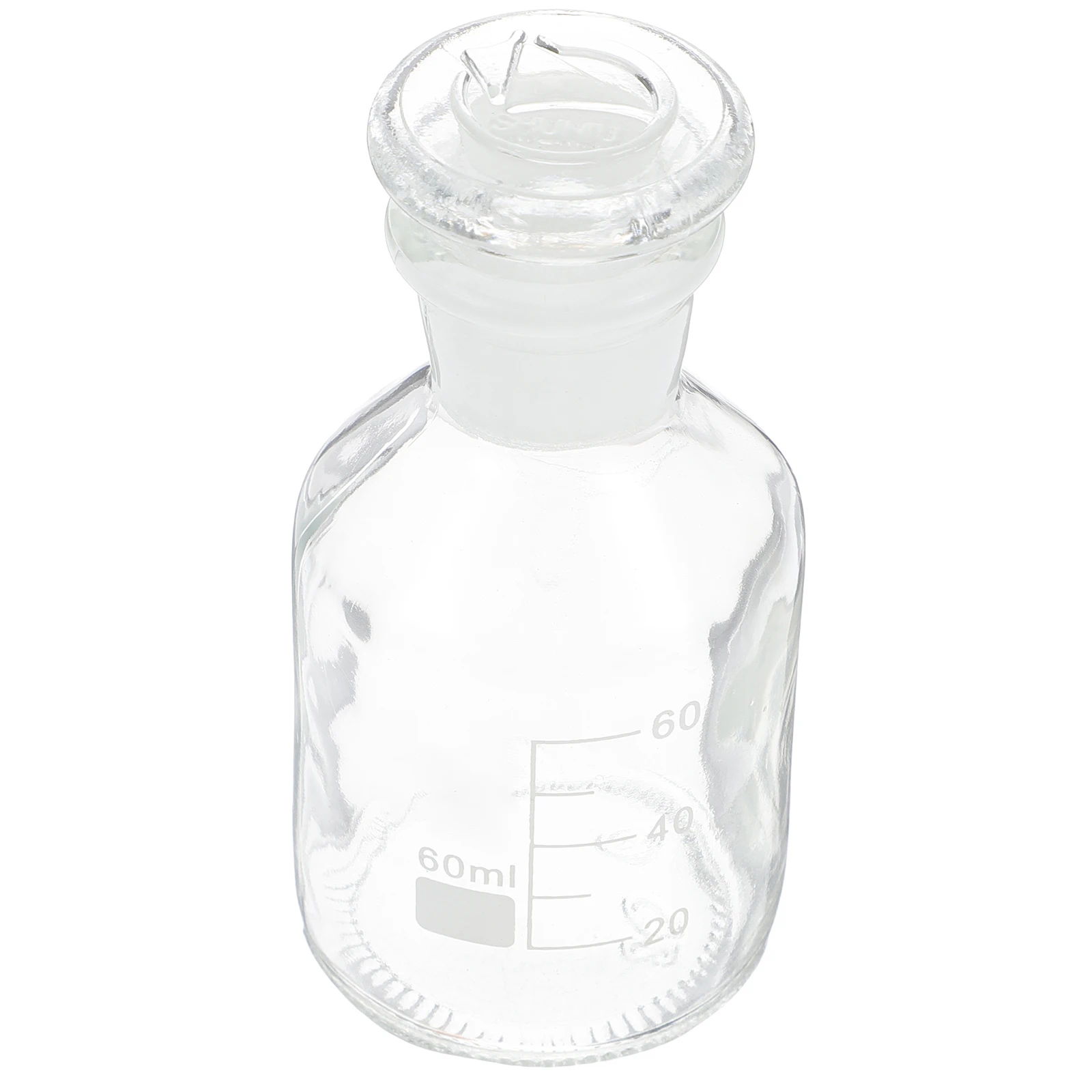 Wide-mouthed Glass Reagent Bottle with Stopper Lab Chemicals Industrial Water Sampling Equipment