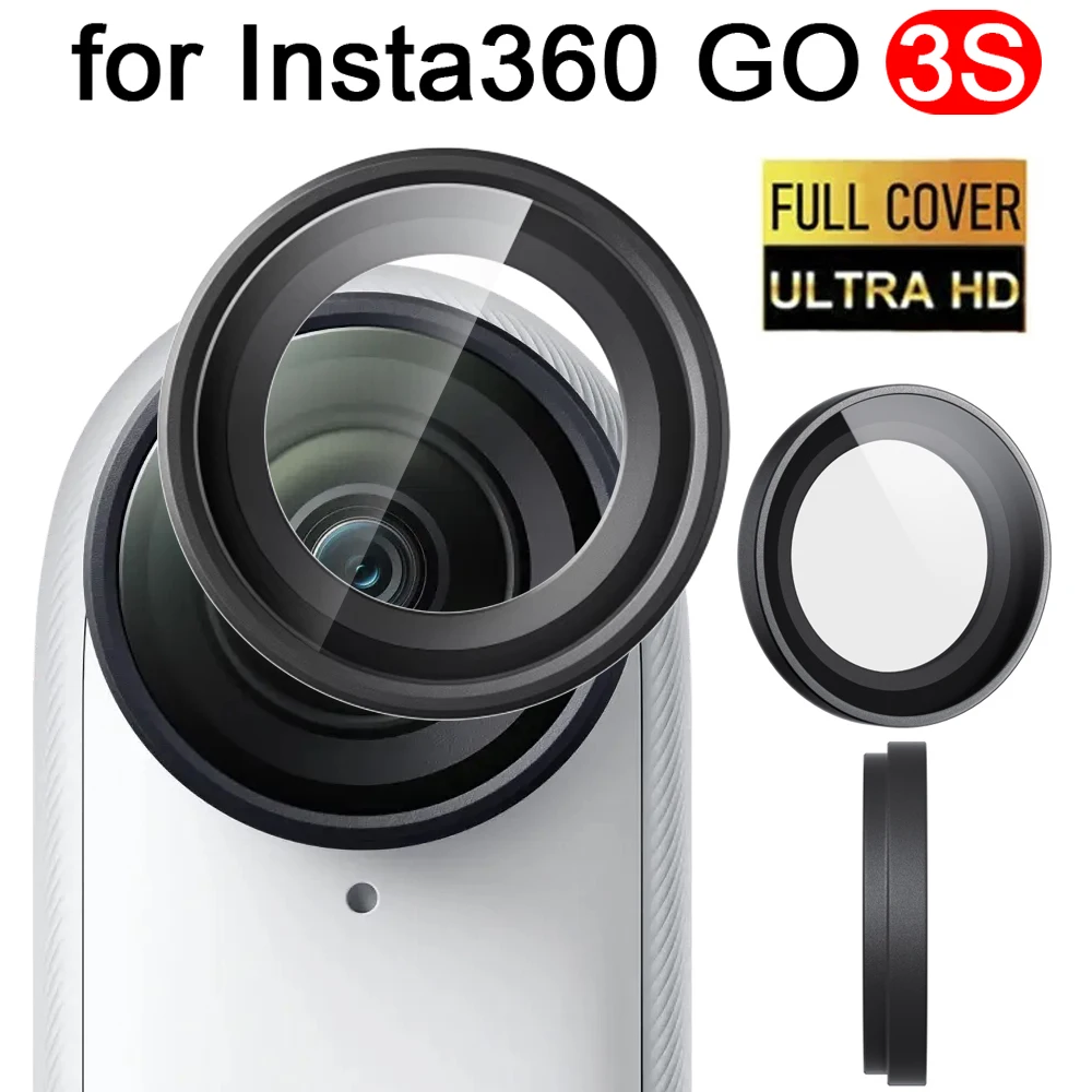 

Upgrade Camera Lens Protectors for Insta360 GO 3S Tempered Glass Camera Films Lens Guard Action Video Cameras Accessories