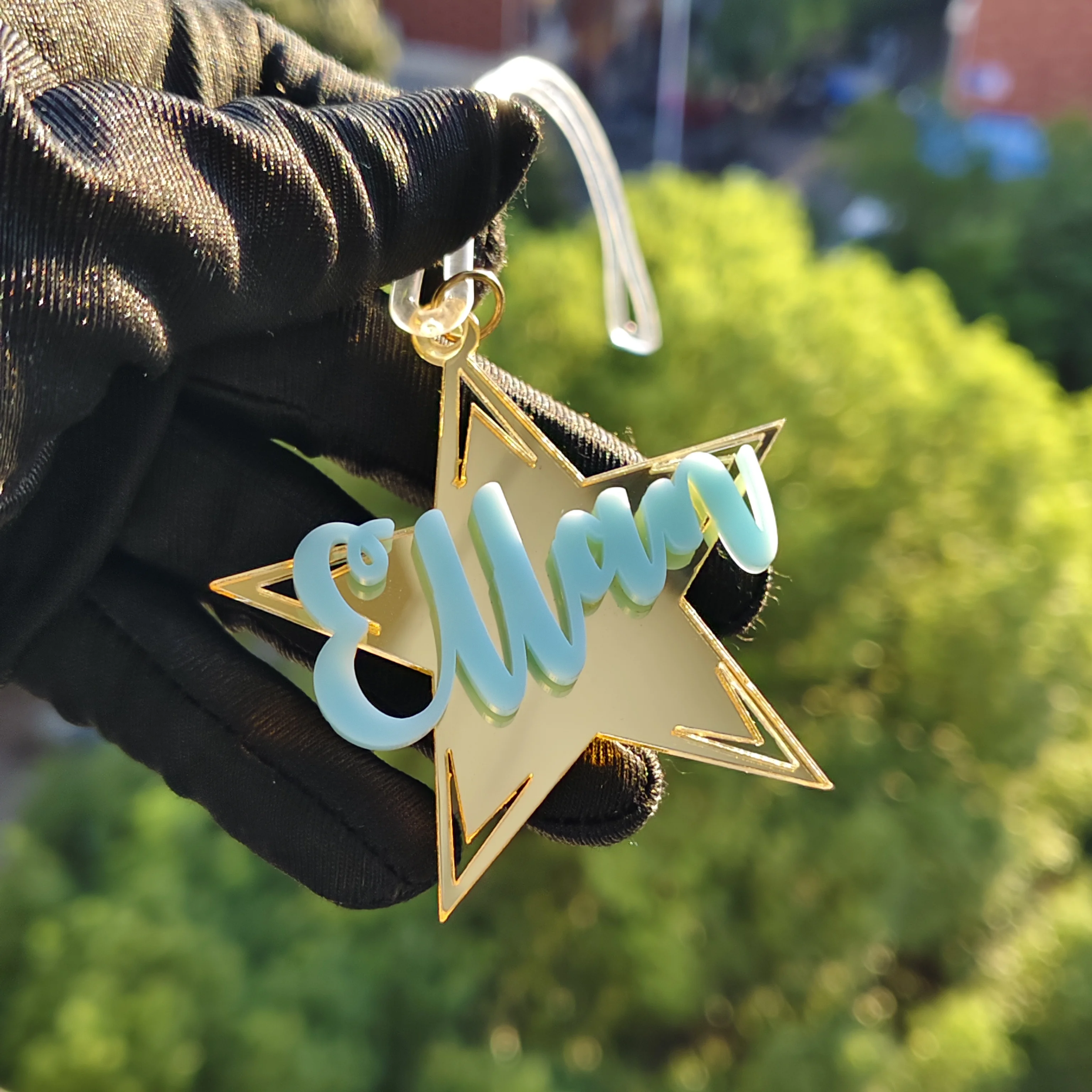 

DHQH New Wholesale Customized Name Star Pendant Personalized Letter/Logo Star Pendant Christmas Gift Manufacturer Direct Sales