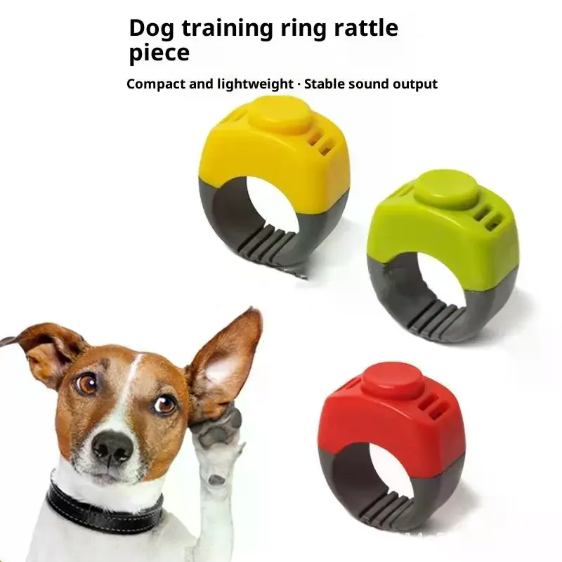 Picture 3: 1pc Plastic  Ring Clicker Pet Mini Finger Clicker Training Equipment Obedience Rattle Trainer Clicker Training Rattle Pet Suppli