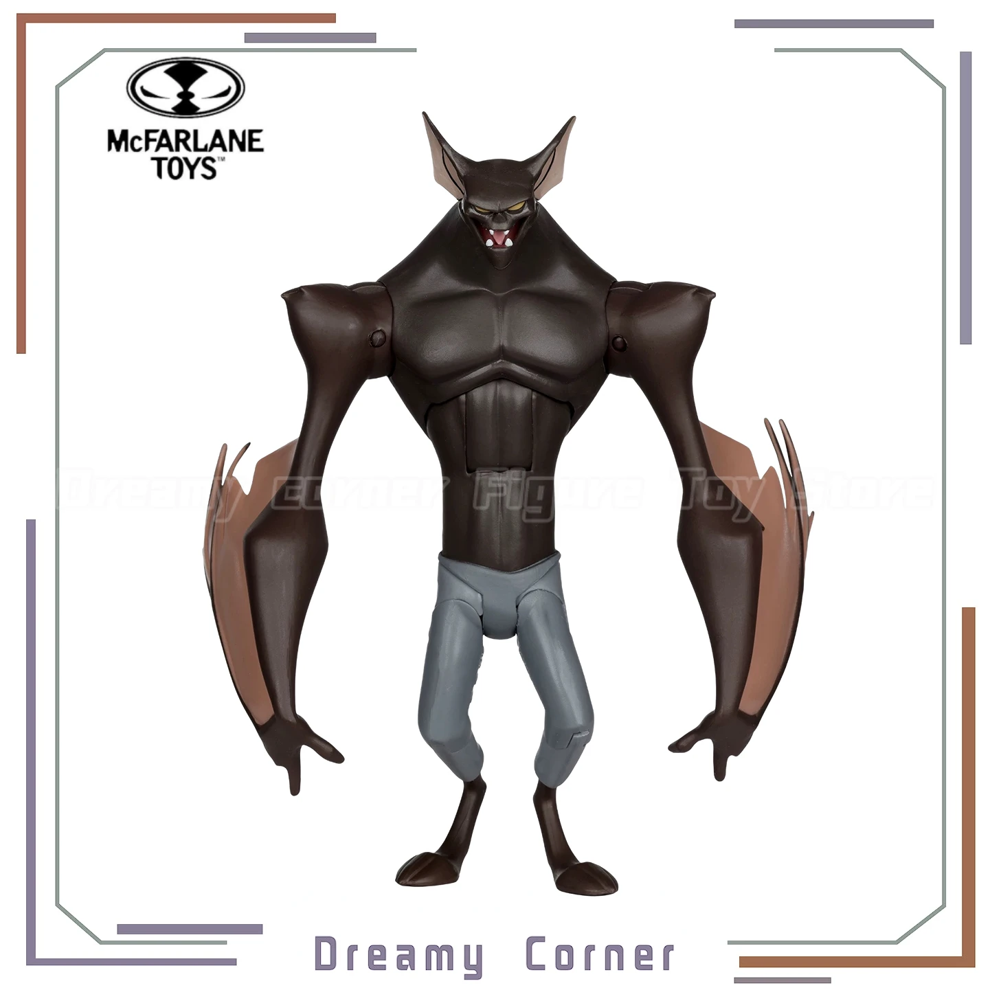 

【В наличии】Оригинальная коллекционная фигурка MAN-BAT от McFarlane Toys, анимационный сериал, масштаб 1/10