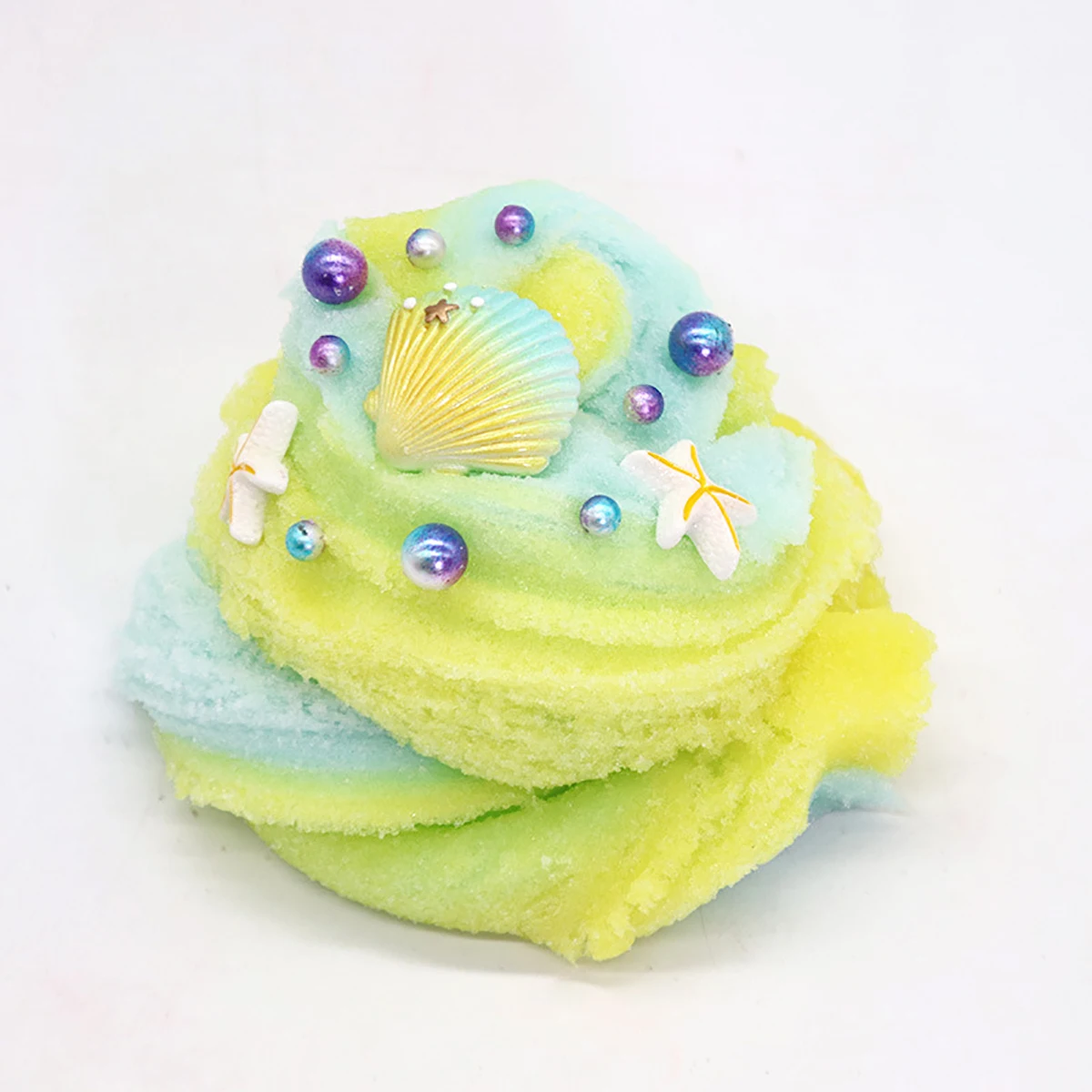 Fluffy Cloud Slime Soft Stretchy Charms Stress Relief Toy Scented DIY   Party Favors Seashell