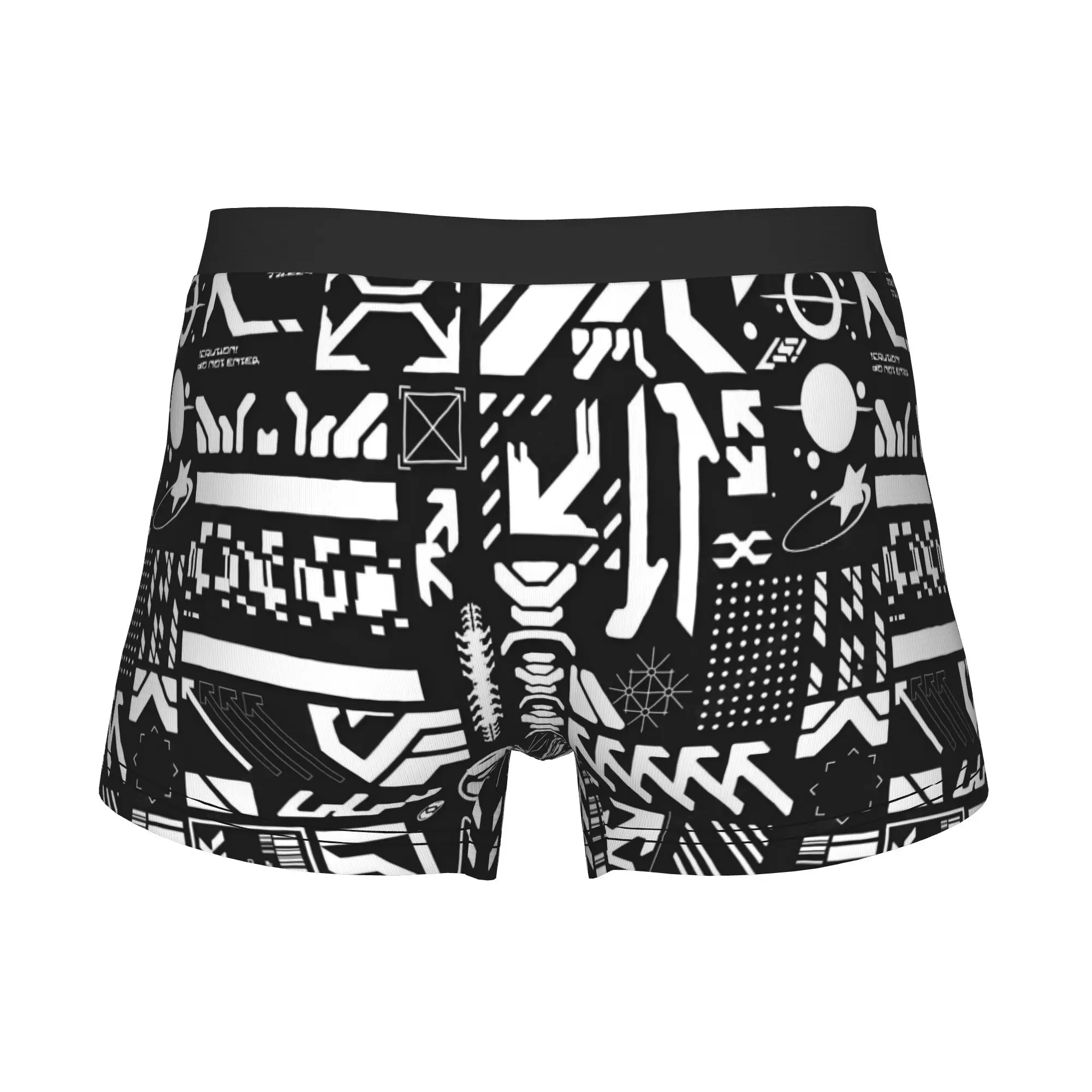 C-Cyberpunks y2k Gaming Template  Boxers Shorts Mens Futuristic Set Collection  Briefs Underwear Cool Underpants