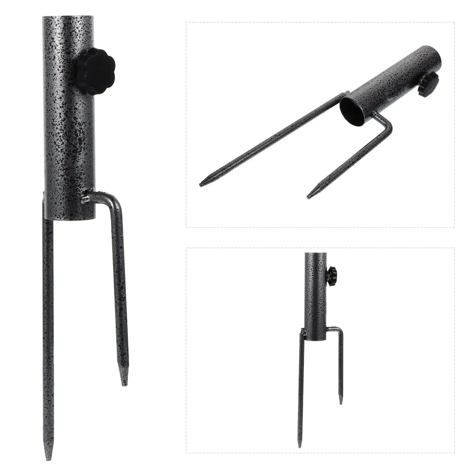 Ancoraggio per ombrellone da spiaggia Pali per sabbia resistenti Mobili da esterno Supporto per parasole Spike Base stabile Sabbia da spiaggia