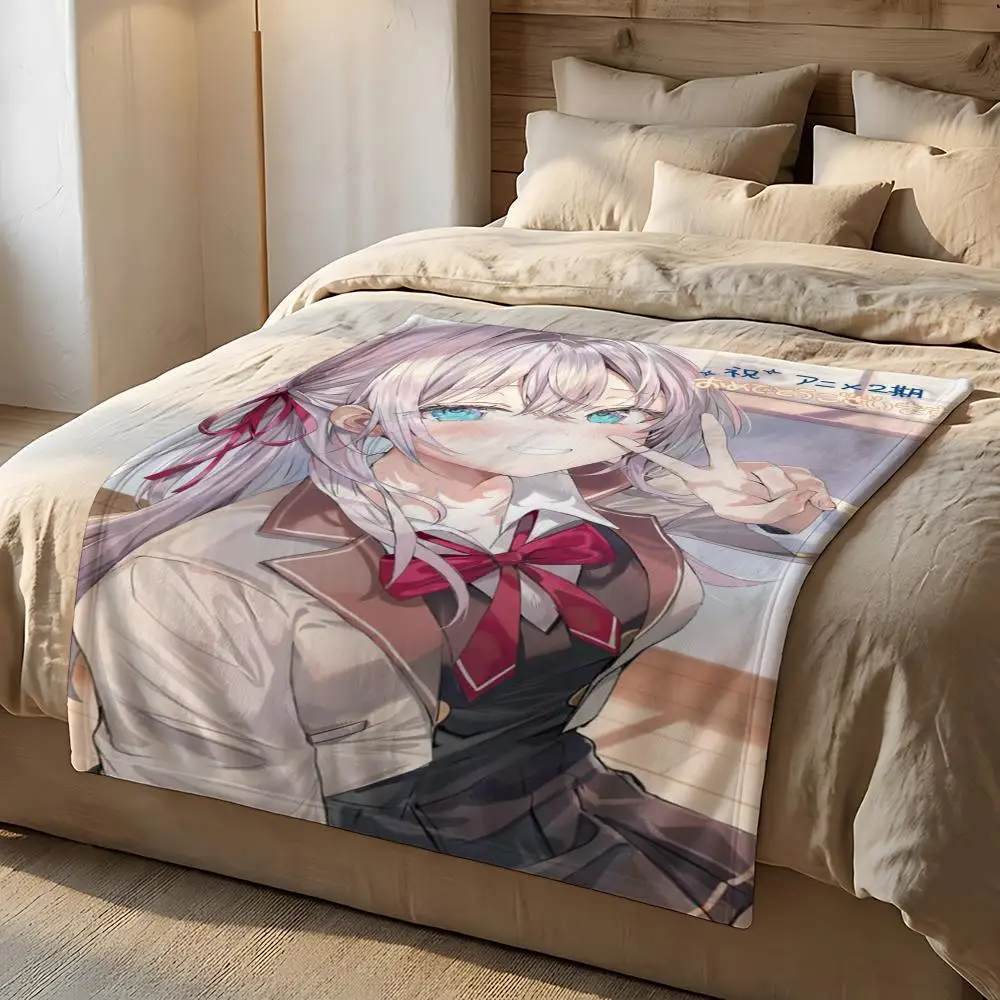 Anime Alya Sometimes Hides Her Feelings in Russian Throw Short Plush Throw Blanket Soft Skin-Friendly Multi-Scene Home Office