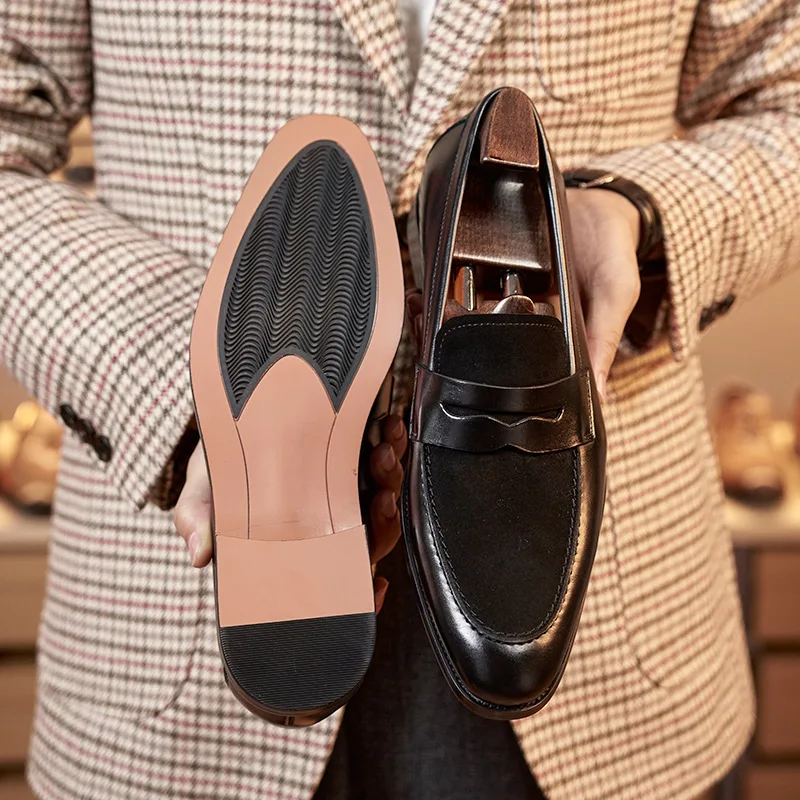 

luxury Men Loafers Business Formal Leather Shoes Casual Men's Shoes