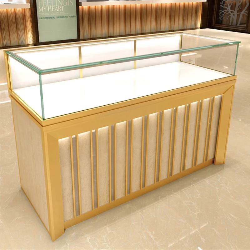 

Custom. SUNDO High quality metal glass Custom Sunglasses watch Jewellery Counter Display Cabinet for jewelry exhibitor display s