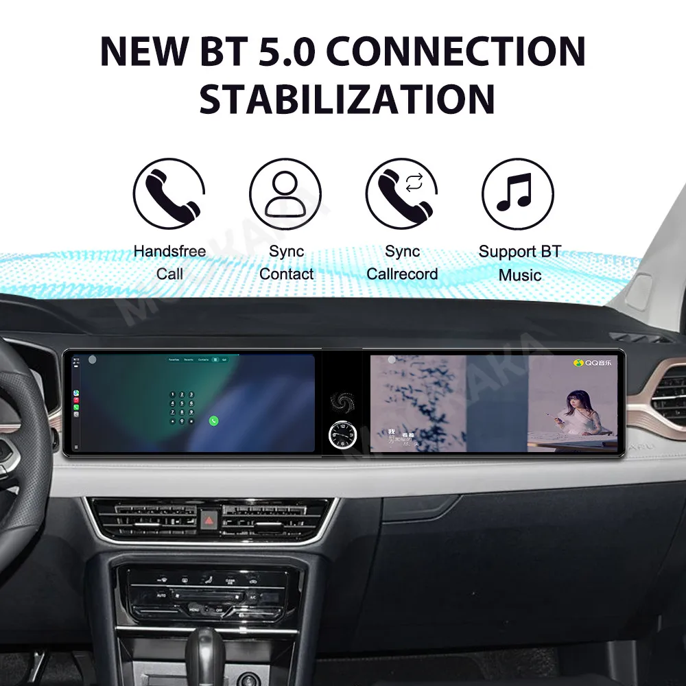 راديو السيارة أندرويد 24.6 "شاشة مزدوجة ل Volkswagen Tharu 2023 2024 ستيريو الوسائط المتعددة لتحديد المواقع والملاحة Carplay مسجل شرائط DSP #2