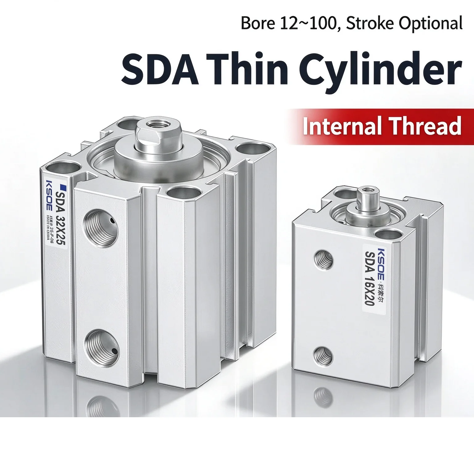 Short Stroke Air Cylinder ADVC/AEVC Various Sizes - 40-20-16-15-10-6-5-I-P-A-P-A 12-16-10-5-10-20-25-32-40-50-63-5-I-A-P-A for I