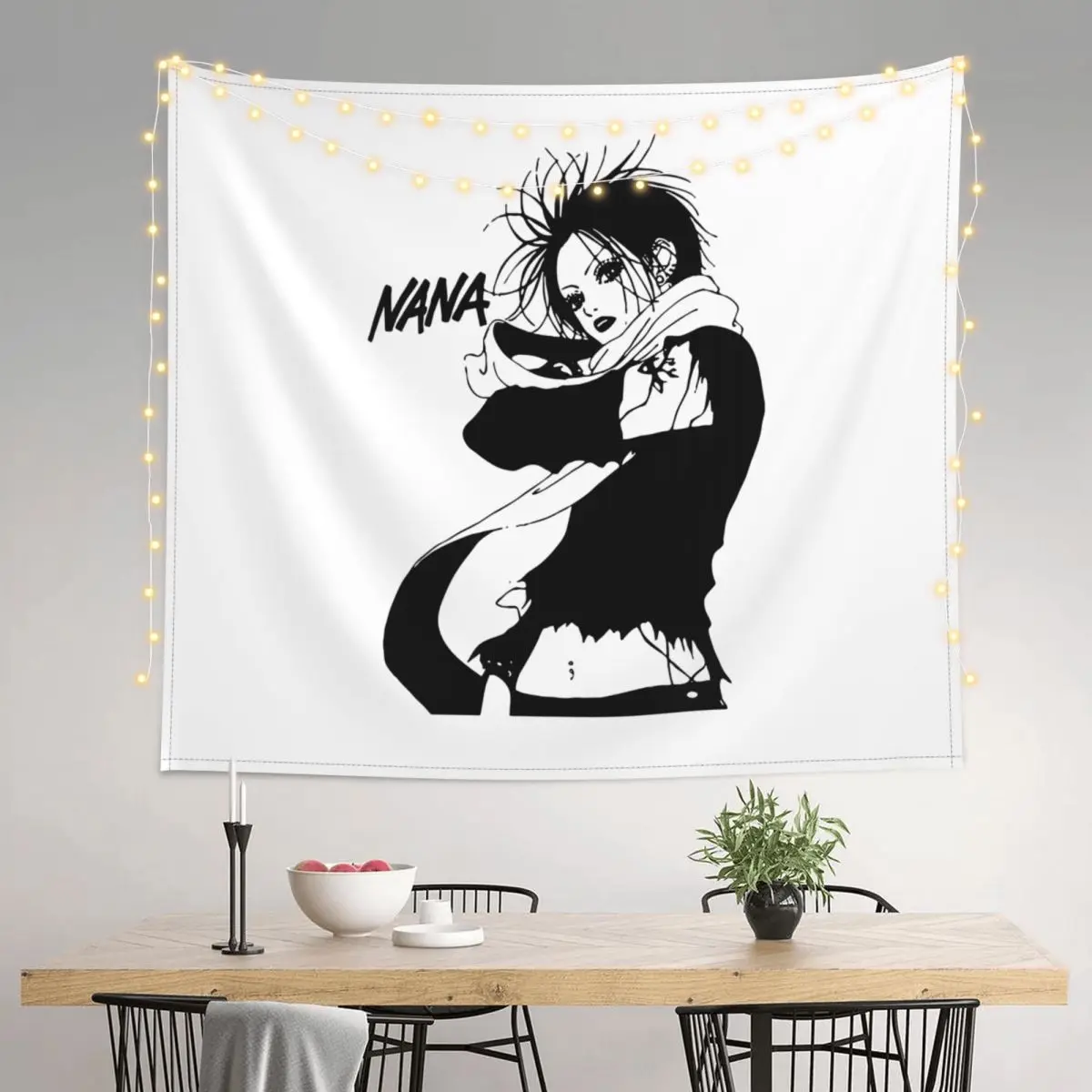 Nana Osaki Anime Vintage Tapestry Colorful Polyester Wall Hanging Manga Room Decor Yoga Mat Art Wall Tapestry