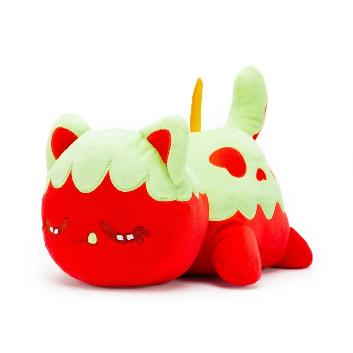 Funny Cat Plush Cute Red Apple Moon Cat Doll Cartoon Stuffed Animal Figure Model Moth Cats Plushie Toy Children Christmas Gifts