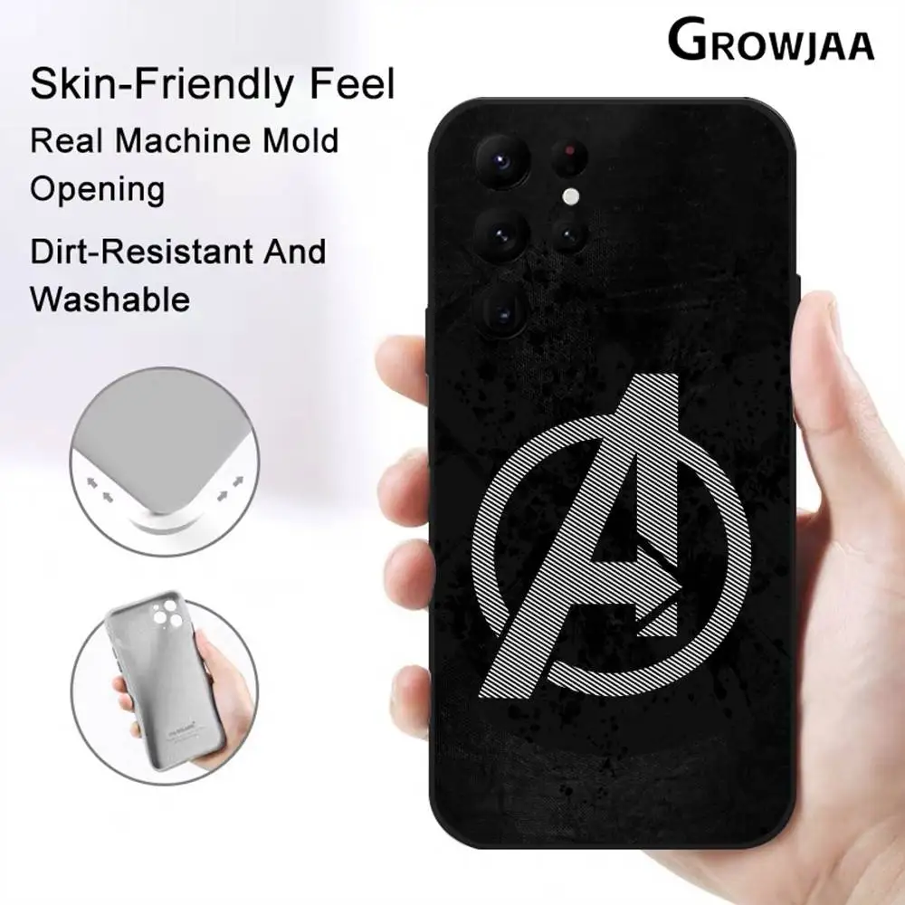 Знаменитый чехол для телефона A-Avengers для Samsung Galaxy S25 S24 S22 S23 Ultra S21 S20 Plus 5G, матовый нескользящий полный мягкий чехол