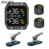 Motorcycle TPMS Tire Pressure Monitoring System LCD Display Motorbike Tyre Pressure Temperature Alarm for Two Wheeled Motorcycle