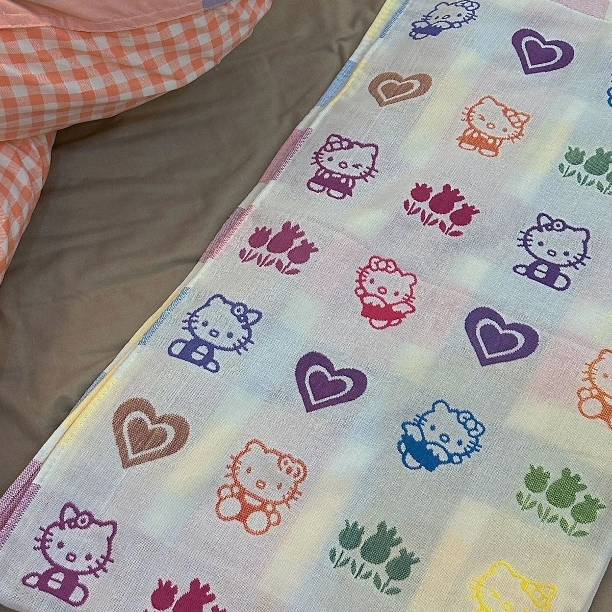 مجموعة مناشف حمام هالو كيتي مكونة من 3 قطع من الشاش القطني فائقة الامتصاص وسريعة الجفاف وغير قابلة للتساقط للطلاب في حمام الشاطئ