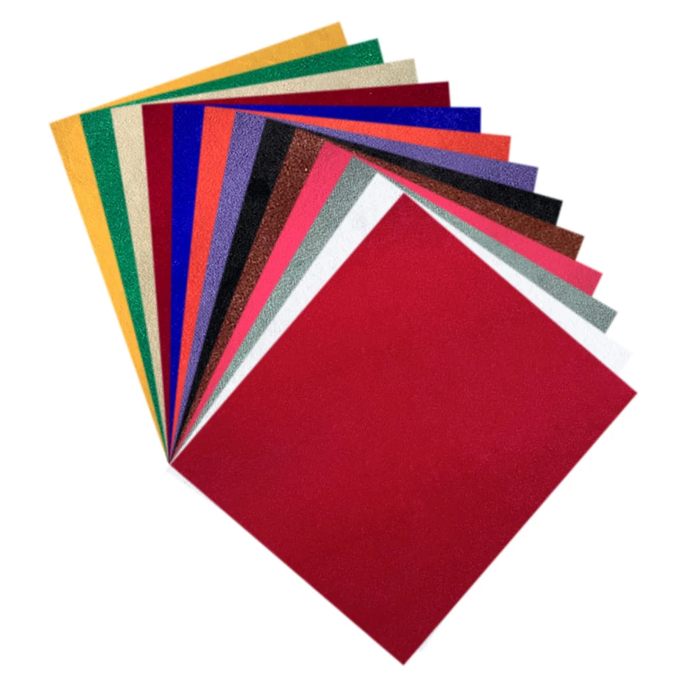 Papel Adhesivo de Terciopelo Elástico para Manualidades, Adhesivo de Tela para Joyería, Multicolor, para Decoración de Cajas, Costura y Bolsos