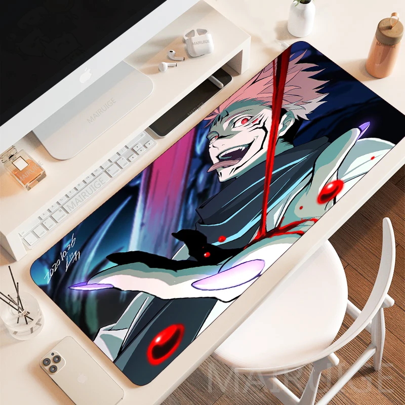 Gojo – grand tapis de souris Satoru, accessoires de jeu, multi-tailles, Jujutsu Kaisen, tapis de bureau, clavier Sukuna