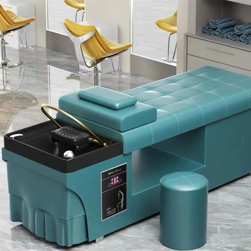 Elegant Living Room Shampoo Bed European Ceramic Basin Accessories Barber Shampoo Bed Head Washing Spa Head Japonais Furniture