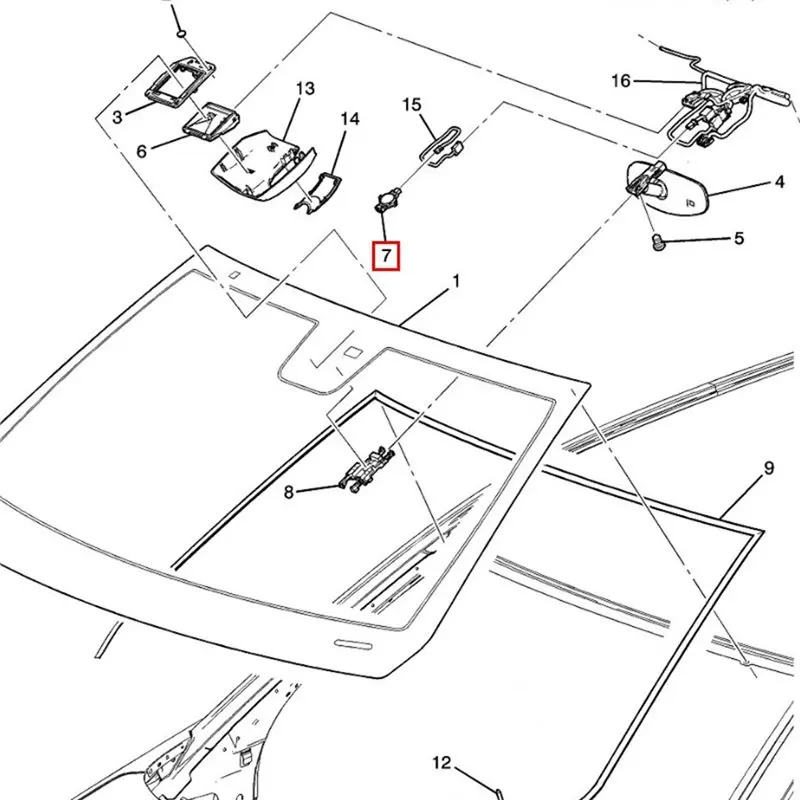 AU65-84857321 Automatic Wiper Rain Sensor Rain Sensor For Buick Humidity Sensor Humidity Sensor