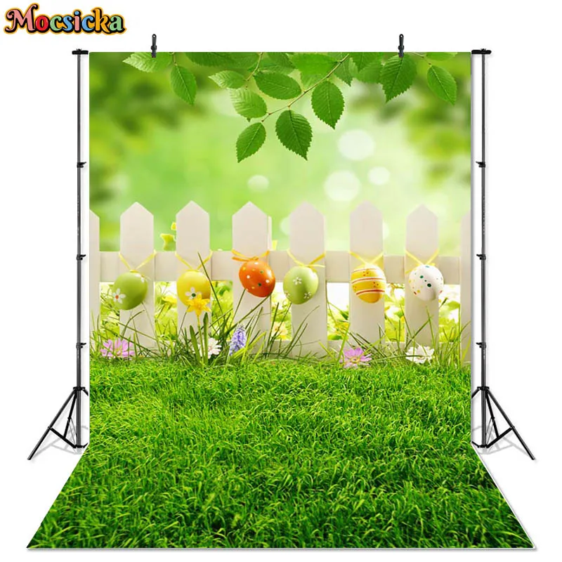 사진 촬영용 용수철 부활절 배경, 베이비 샤워 계란, 녹색 잔디 꽃 케이크 스매쉬 배경, 사진 스튜디오 포토콜 소품