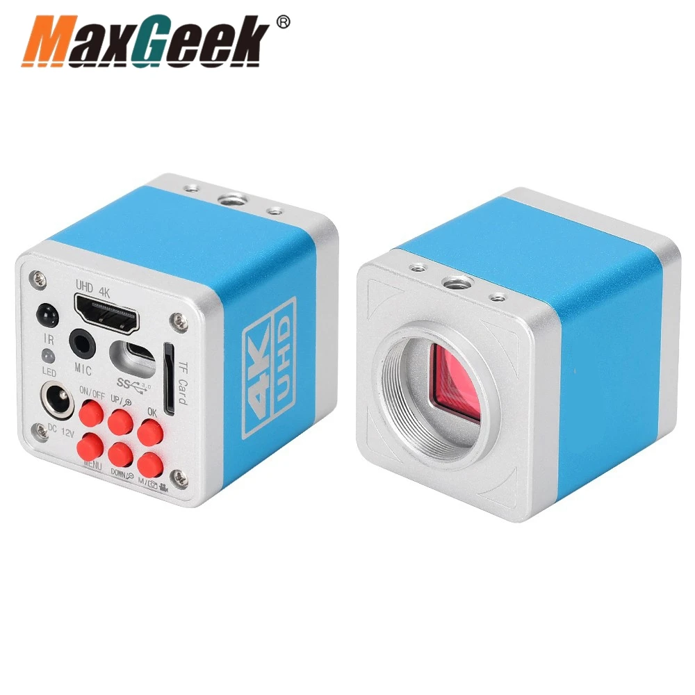 Câmera Microscópio Maxgeek Hayear 4k Uhd Compatível com Hdmi Usb Cartão de 32g tf Hy6110