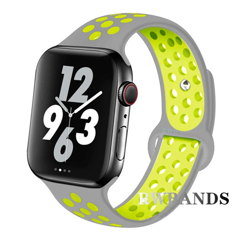 Sport Strap for Apple Watch Band 46mm 44mm 40mm 42-38-41mm 45mm Breathable Bracelet iWatch Series 10 9 8 7 6 SE 5 3 Ultra 2 49mm