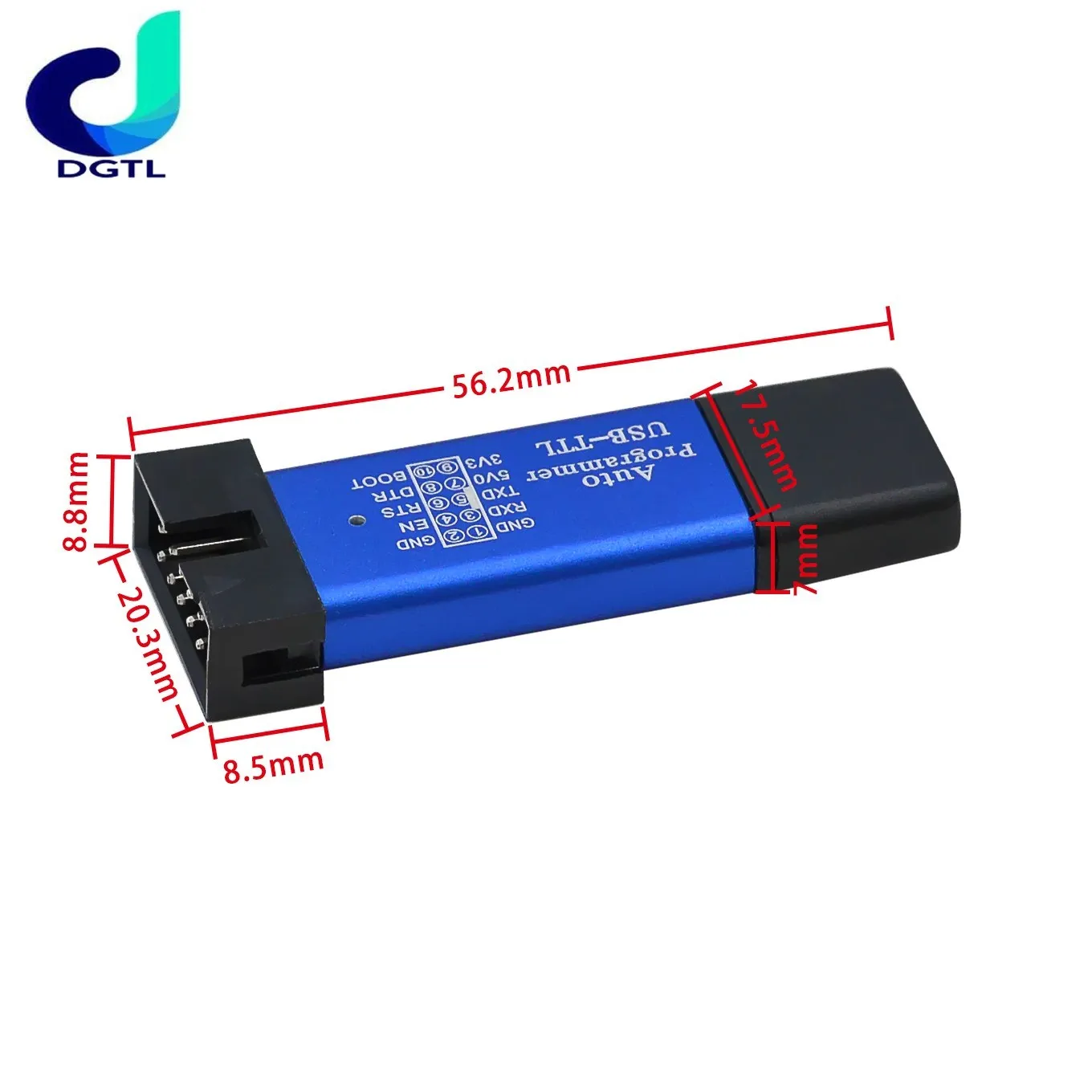 MCU STC 51 Microcontroller Downloader Auto Programmer / 3.3V 5V Universal / Dual Voltage USB to TTL DownLoad Cable