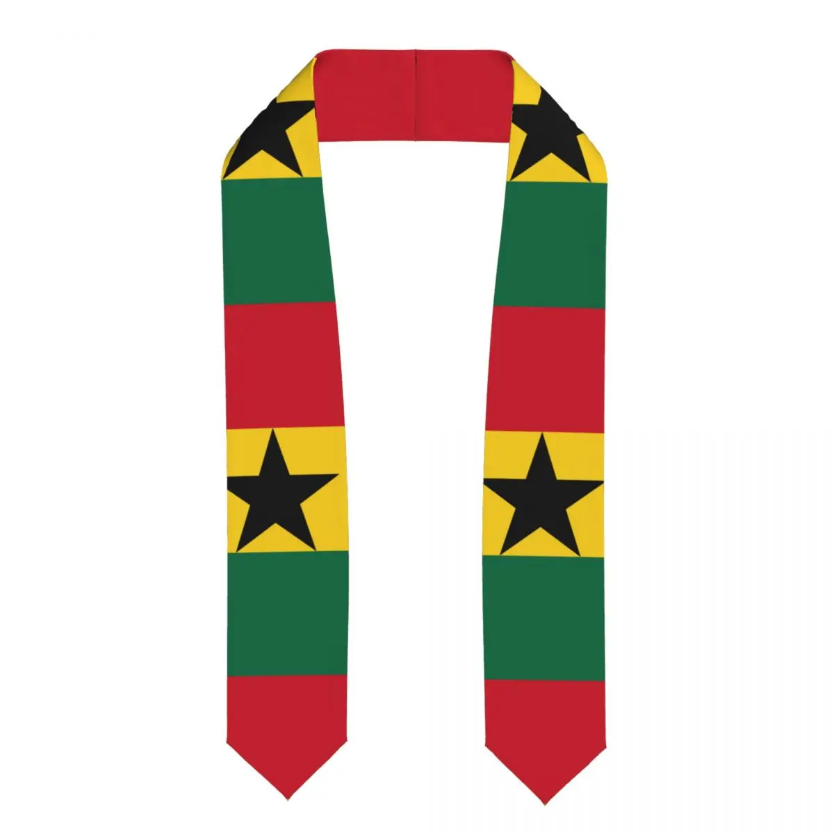 Ghana Flag Unisex Adult Graduation Stole Shawl for Academic Commencements Celebration Uniform