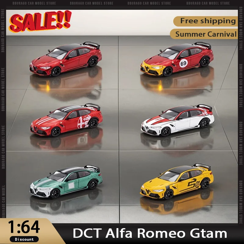 In Stock Dct 1:64 Alfa Romeo Gtam Giulia Gtam Alloy Miniature Diecast Model Alfa Romeo Sports Car Collect Small Cars ﻿Custom Toy