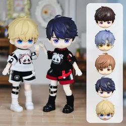 1/12 BJD Doll hairstyle Head GSC Replacement Hair and Face for Obitsu11 OB11 Ymy Body Doll Accessories