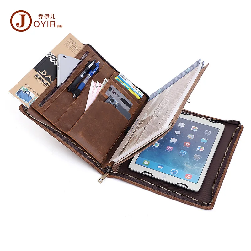 New iPad Protective Case Retro Crazy Horse Leather Tablet PC Bag Business Multifunction Tablet Protective Case