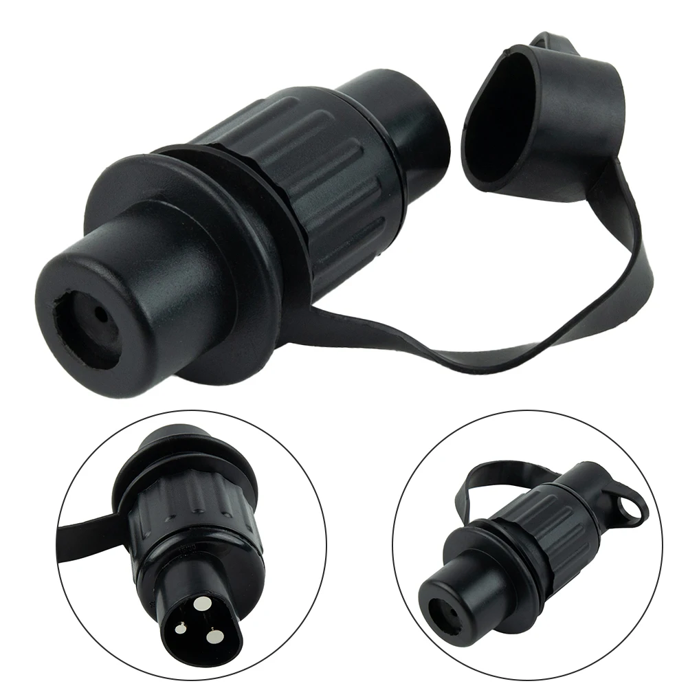 12V 3 Pin Trailer Socket Connectors Round Motorhome Power Cord Socket Connector Trailer Tractor Plug For Trailer Caravan Truck